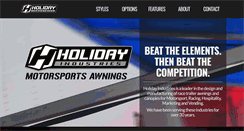 Desktop Screenshot of holidaymotorsportsawnings.com